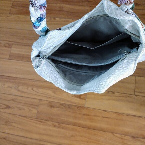 Bohemian BEAUTIFUL 3D & BEADED and cream color flower purse..pink coin purse,set - Picture 9 of 17